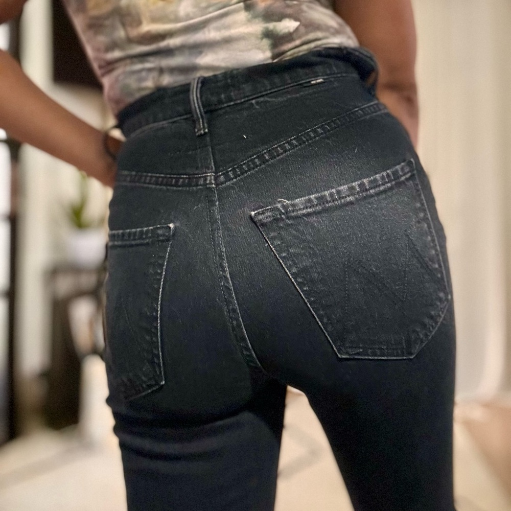 MOTHER Black High-Rise Jeans The dazzler Shift minimalist